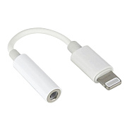 Переходник Jack 3.5 (м) - Lightning (п) RockBox LJ01 8см (white)