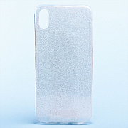 Чехол-накладка - Glamour для "Apple iPhone XR" (silver)