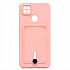 Чехол-накладка - SC304 с картхолдером для "Xiaomi Redmi 9C" (light pink)