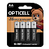Батарейка AA OPTICELL LR6 Basic (4-BL) (4/48/192)