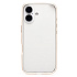 Чехол-бампер - металлический с силиконовыми бортами  для "Apple iPhone 17" (cloud white)