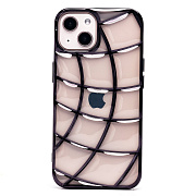 Чехол-накладка - SC340  для "Apple iPhone 13" (transparent/black) (230402)