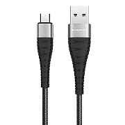 Кабель USB - micro USB Borofone BX32 Munificent 12W 100см 2,4A  (black)