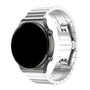 Ремешок - WB38 Металл блочный на застежке Универсальный 22мм (silver)