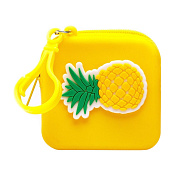 Универсальный чехол-кошелек - силиконовый детский (ананас) (yellow) (236671)