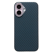 Чехол-накладка Cellis SM009 POSH KEVLAR для "Apple iPhone 16" (dark blue)