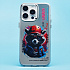 Чехол-накладка - PC092 для "Apple iPhone 15 Pro Max" (енот) (transparent)