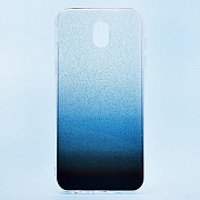 Чехол-накладка - Glamour для "Samsung SM-J530 Galaxy J5 2017" (black/silver)