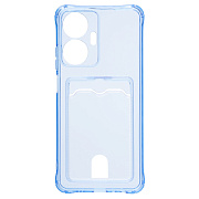 Чехол-накладка - SC276 с картхолдером для "Realme C55" (blue) 