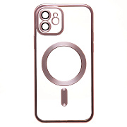 Чехол-накладка - SM027 SafeMag для "Apple iPhone 12" (pink) (232388)