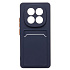 Чехол-накладка - SC337 с картхолдером для "Xiaomi Redmi Note 14 Pro+" (dark blue) (237745)