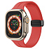 Ремешок - ApW29 Apple Watch 42/44/45/49 mm силикон на магните (red)