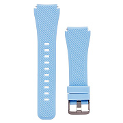 Ремешок - WB014 Samsung Gear S3 Frontier/Gear S3 Classic/Galaxy Watch 22 мм универсальный силикон на пряжке (регулируемый) (light blue)