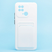Чехол-накладка - SC315 с картхолдером для "Xiaomi Redmi 10C" (white)
