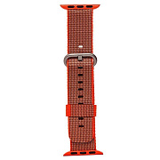 Ремешок - ApW Sport Apple Watch 38/40/41 mm нейлон на пряжке (orange)