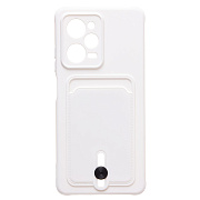 Чехол-накладка - SC304 с картхолдером для "Xiaomi Poco X5 Pro" (white) (218004)