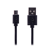 Кабель USB - micro USB -  50см 1,5A  (black)