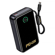 Внешний аккумулятор Hoco Q54 45W 20000mAh USB Type-C/USB/Type-C (metal gray)
