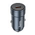 Адаптер Автомобильный Hoco Z57 Glorious PD30W Type-C/5V/3A (metal gray)