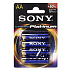 Батарейка AA Sony LR6 Stamina Platinum (4-BL) (48/15360) ..