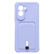 Чехол-накладка - SC304 с картхолдером для "Xiaomi Poco M7 4G" (light violet) (241689)