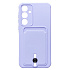 Чехол-накладка - SC304 с картхолдером для "Samsung Galaxy A55" (light violet) (228729)