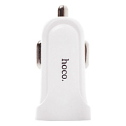 Адаптер Автомобильный с кабелем Hoco Z2 1USB/5V/1.5A +lightning (white)