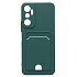Чехол-накладка - SC315 с картхолдером для "infinix HOT 20 4G" (dark green)