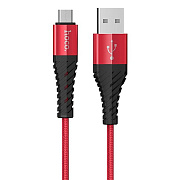 Кабель USB - micro USB Hoco X38 Cool Charging  100см 2,4A  (red)