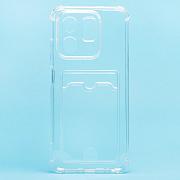Чехол-накладка - SC276 с картхолдером для "Infinix Hot 50i" (transparent) (237622)