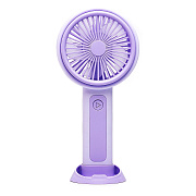 Вентилятор - портативный YM88222 (3 режима, 400mah) (violet) (240301)