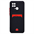 Чехол-накладка - SC315 с картхолдером для "Xiaomi Redmi 10C" (black)