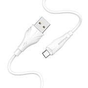 Кабель USB - micro USB Borofone BX18 12W 200см 2,4A  (white)