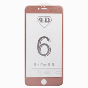 Защитное стекло Full Screen - Leather series для "Apple iPhone 6 Plus/iPhone 6S Plus" (rose gold) комплект (rose gold)