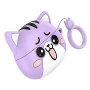 Беспроводные Bluetooth-наушники Hoco TWS EW48 APods Pro с чехлом (purple)