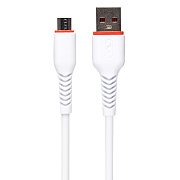 Кабель USB - micro USB SKYDOLPHIN S54V 12W 100см 2,4A  (white)
