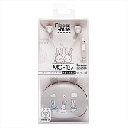 Проводные наушники внутриканальные - MC-137 Jack 3,5  (gray)
