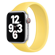 Ремешок - ApW15 монобраслет Apple Watch 42/44/45/49 mm силикон (yellow)