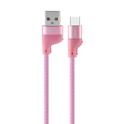 Кабель USB - Type-C Remax RC-108a Camaroon  100см 2,1A  (pink)