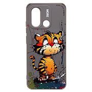 Чехол-накладка - SC335 для "Xiaomi Redmi 12C/Poco C55"  (тигр) (gray)
