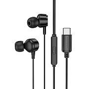 Проводные наушники внутриканальные Borofone BM94 Sonar Type-C  (black)