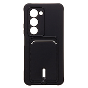 Чехол-накладка - SC304 с картхолдером для "Xiaomi Redmi 15 4G" (black)