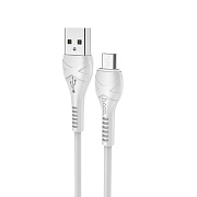 Кабель USB - micro USB Hoco X37 Cool power 12W 100см 2,4A  (white)