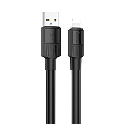 Кабель USB - Apple lightning Hoco X84 12W 100см 2,4A  (black)