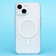 Чехол-накладка - SM038 SafeMag для "Apple iPhone 13/iPhone 14" (white/matte transparent) (238585)