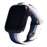Ремешок - ApW Apple Watch 38/40/41 mm силикон на кнопке (004) (multicolor)