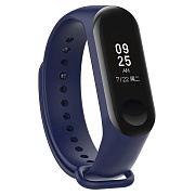 Ремешок - WB13 Xiaomi Mi Band 3/Mi Band 4 силикон на кнопке (регулируемый) (blue)