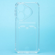 Чехол-накладка - SC276 с картхолдером для "Huawei Pura 80" (transparent) (240791)