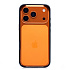 Чехол-бампер - металлический с силиконовыми бортами  для "Apple iPhone 17 Pro/18 Pro" (deep blue)
