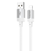 Кабель USB - Apple lightning Borofone BX108 12W 100см 2,4A  (white)